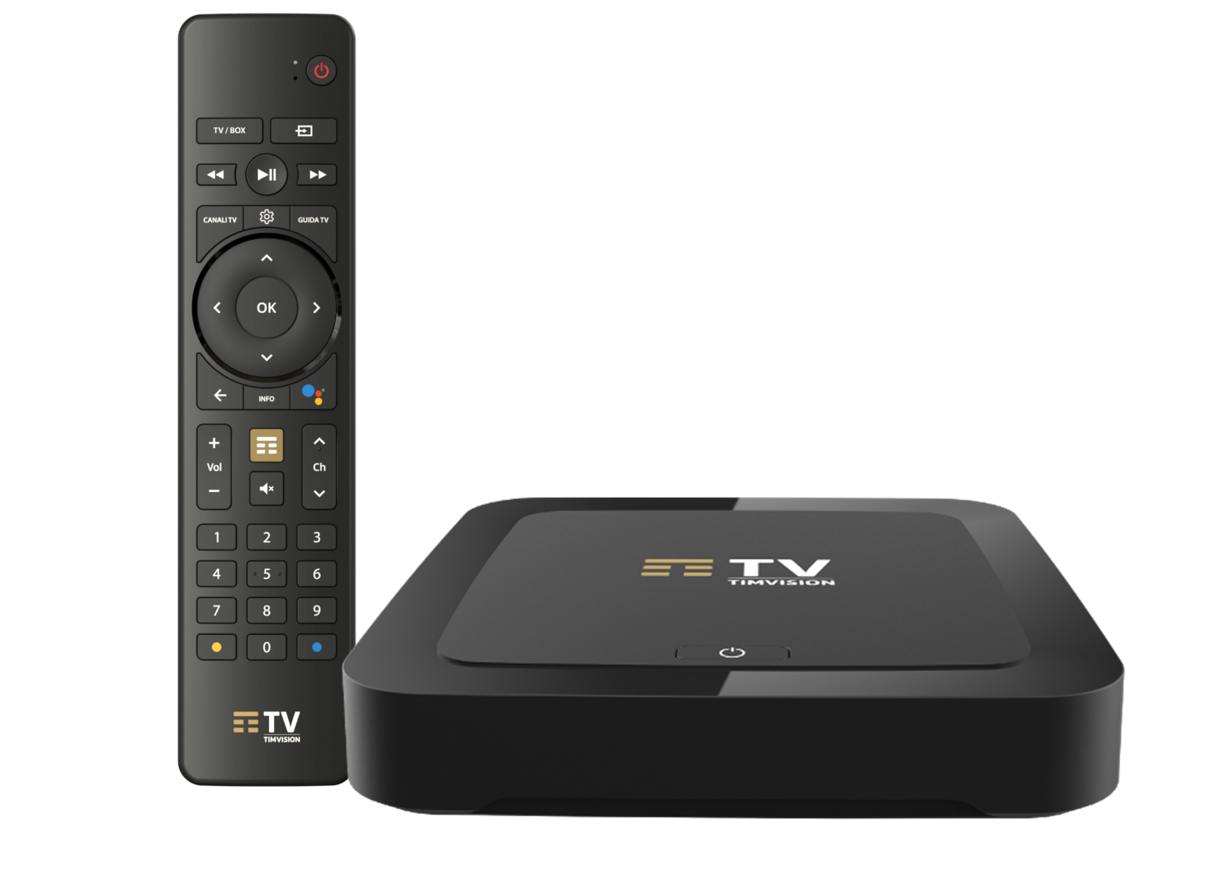 TIM TIMVISION Box Sagemcom Android TV HDMI DTIW3930 4K UHD WiFi6 Bluetooth + Telecomando