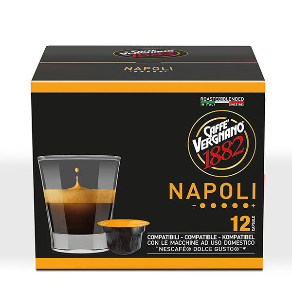 Caffè Vergnano Napoli 72 Capsule compatibili Nescafè Dolce Gusto