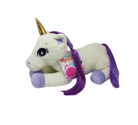 ODS 43305 My Vip Peluche Unicorno 45 cm Fairy Beauty con criniera pettinabile