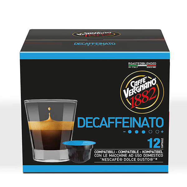 Caffè Vergnano Decaffeinato 72 Capsule compatibili Nescafè Dolce Gusto
