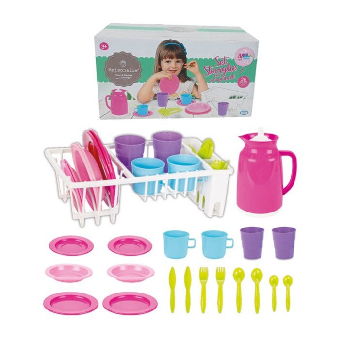 44041 ODS MAISONELLE - SET STOVIGLIE CON ASCIUGAPIATTI