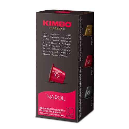 100 Capsule Kimbo Caffè miscela Napoli compatibili Nespresso
