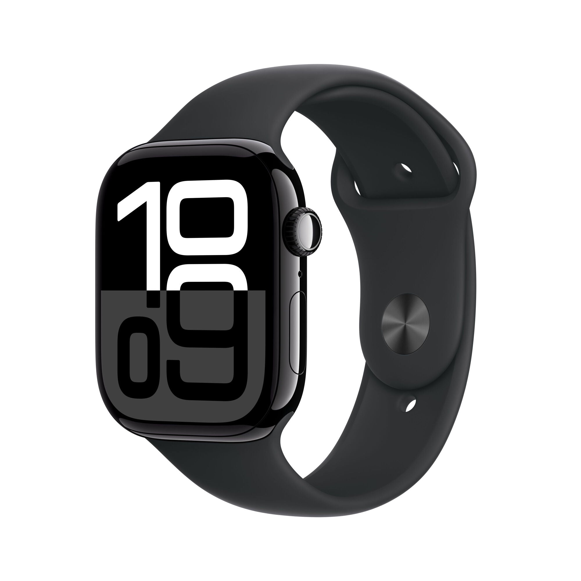 Apple Watch Series 10 GPS Cassa in Alluminio Jet Black con Cinturino Sport Band Nero - 46mm S/M