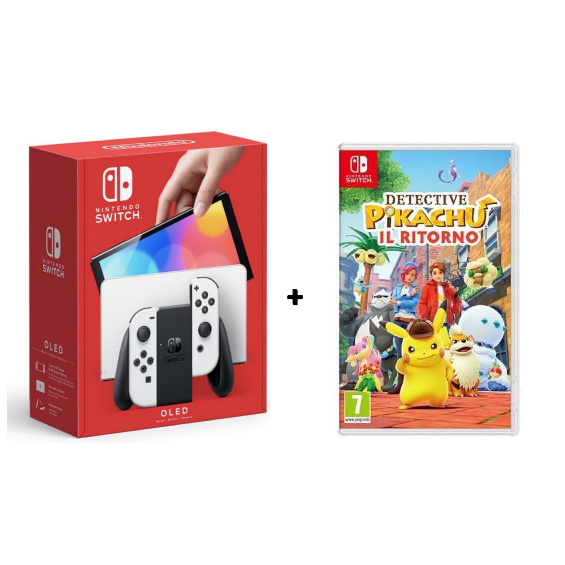 Nintendo Switch Oled Bianca + Detective Pikachu: il ritorno