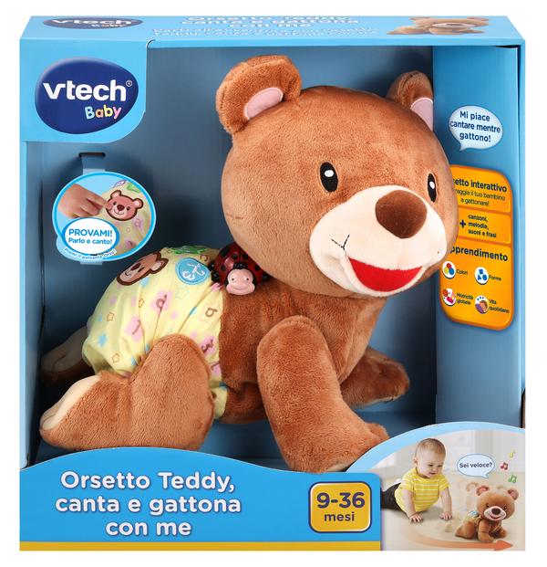 80-181107 VTECH L'orsetto Teddy - Canta e Gattona con me