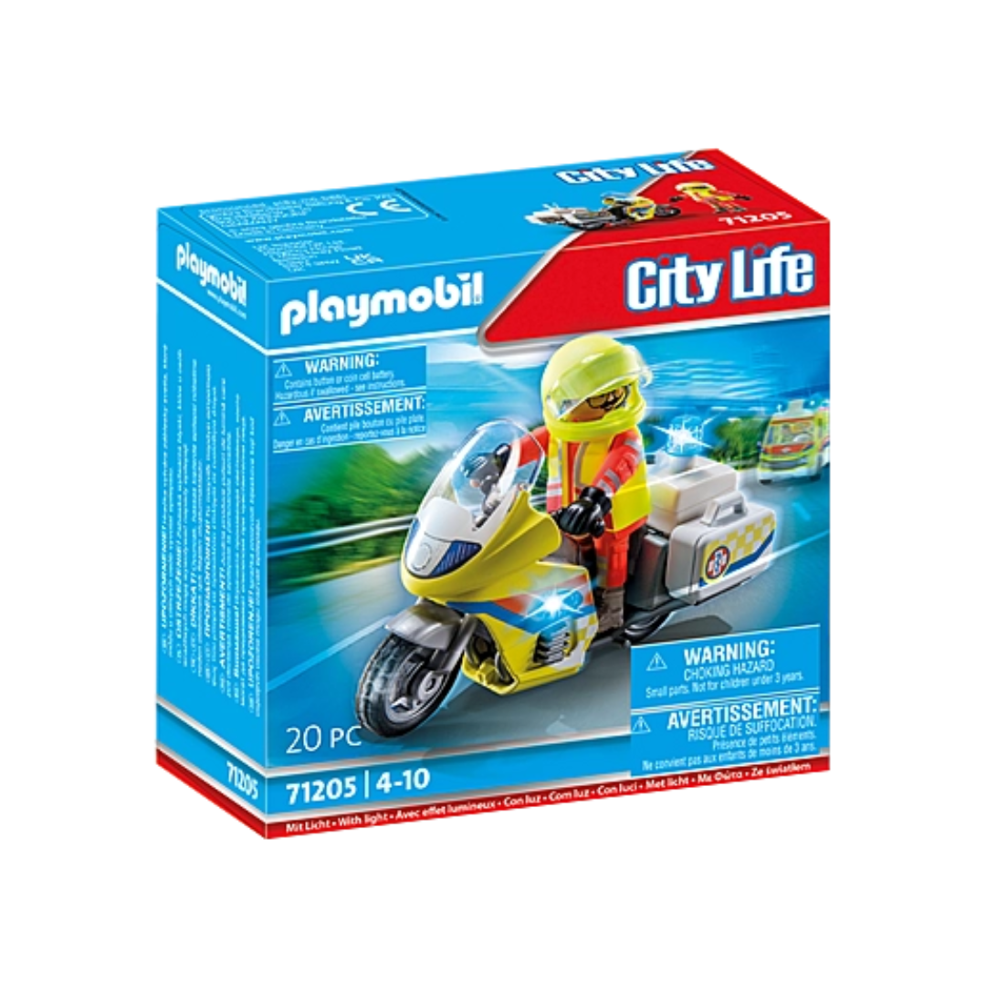 71205 Playmobil City Life - Soccorritore con moto