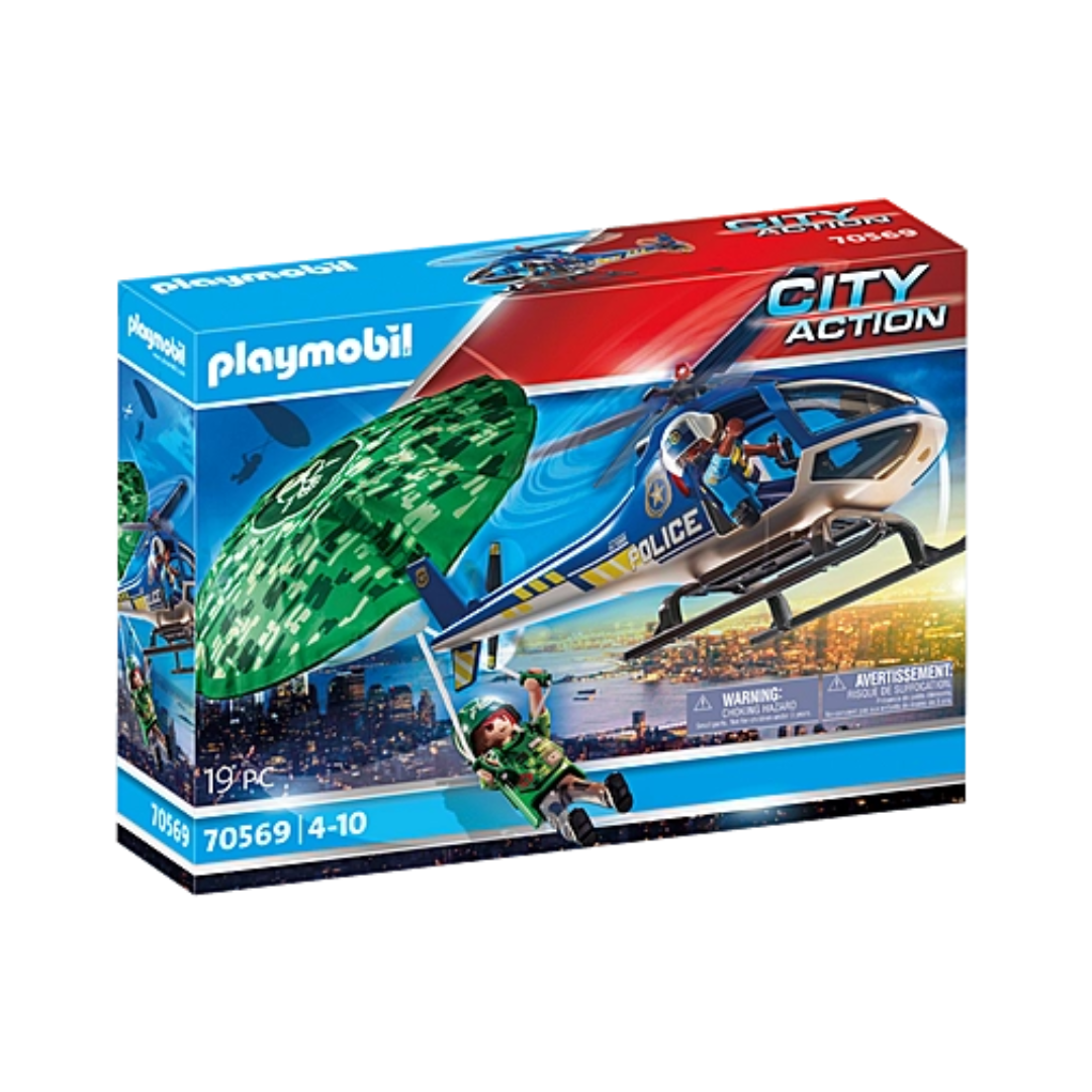 70569 Playmobil City Action - Elicottero della Polizia e fuggitivo