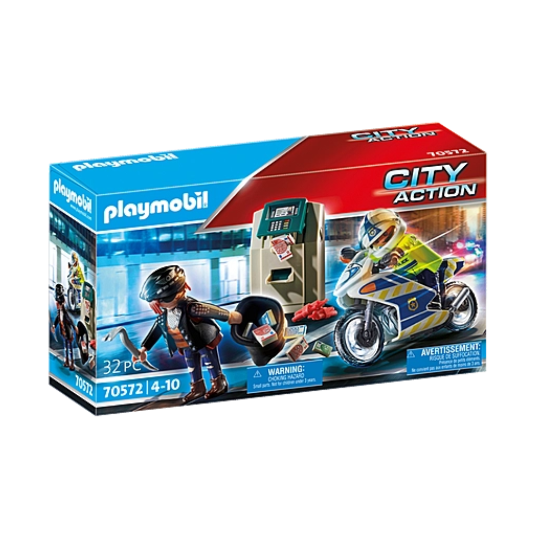 70572 Playmobil City Action - Poliziotto in moto e ladro