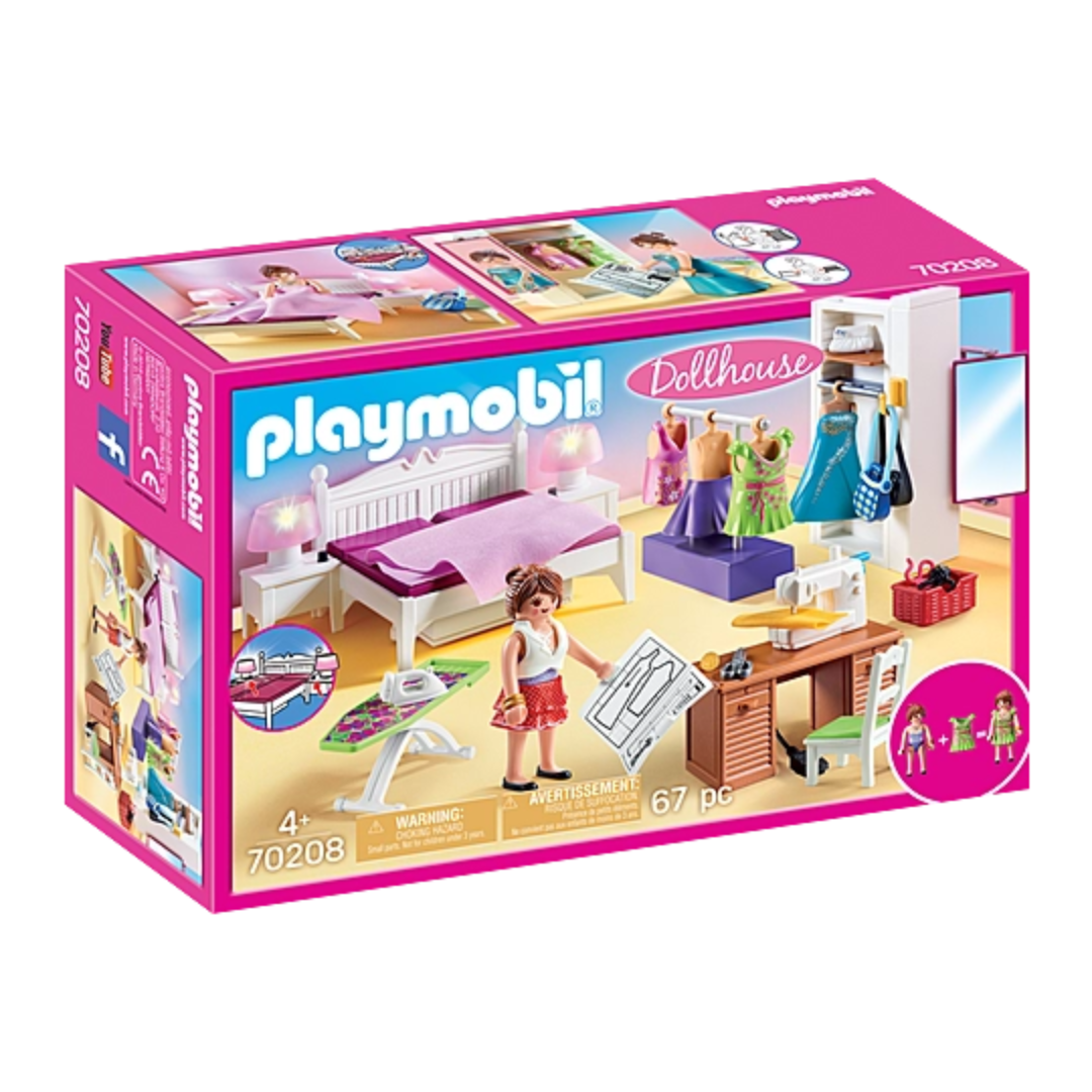 70208 Playmobil Dollhouse - Camera da letto con angolo per cucito