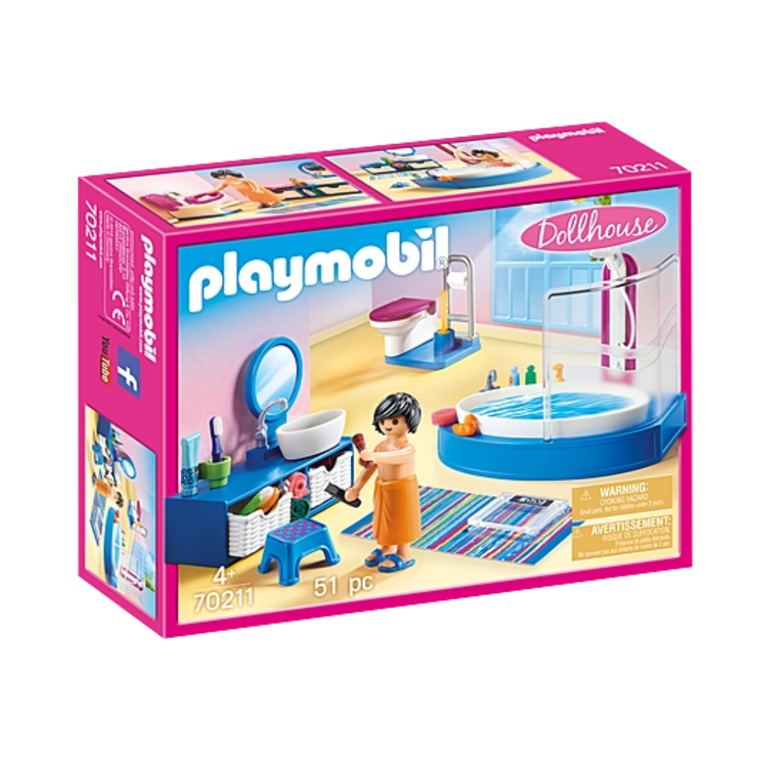 70211 Playmobil Dollhouse - Bagno con vasca