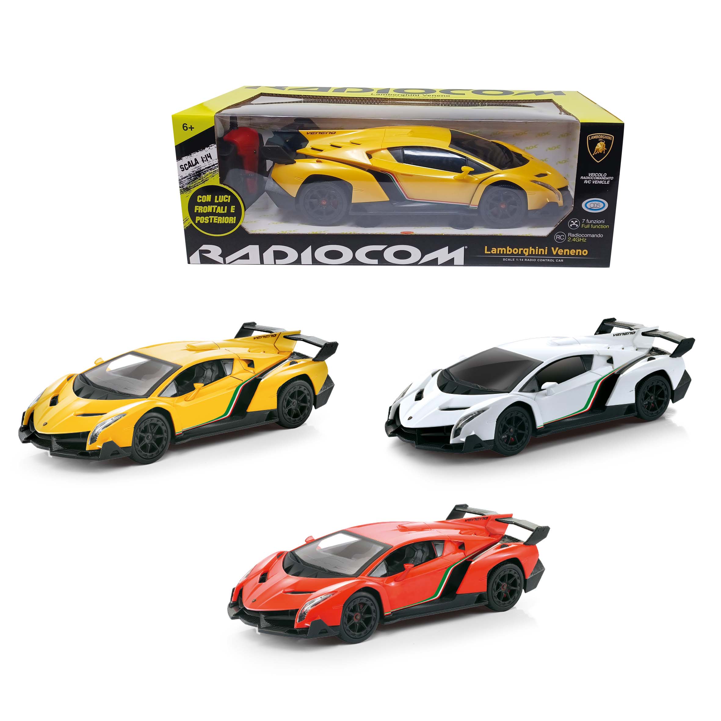 ODS 40732 Radiocom macchina Lamborghini telecomandata scala.1:14 colore casuale