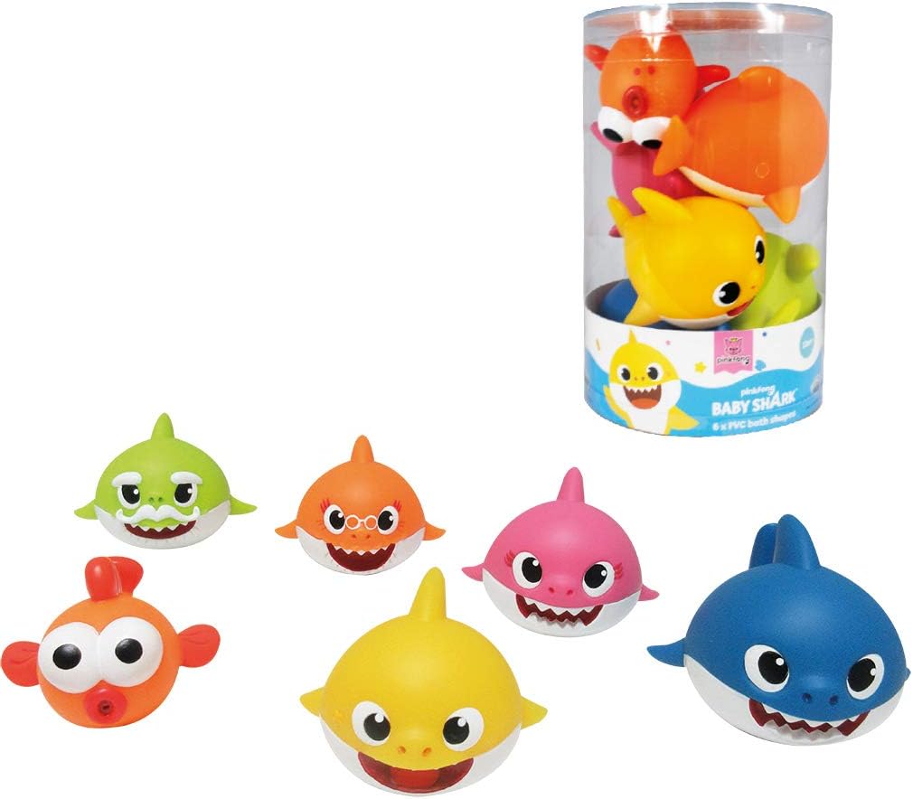 ODS 48821 Baby Shark Set Personaggi da bagno