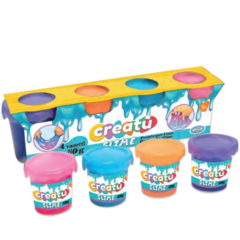 45701 ODS CREATU - SLIME 4 VASETTI DA 80 GR. 4 colori