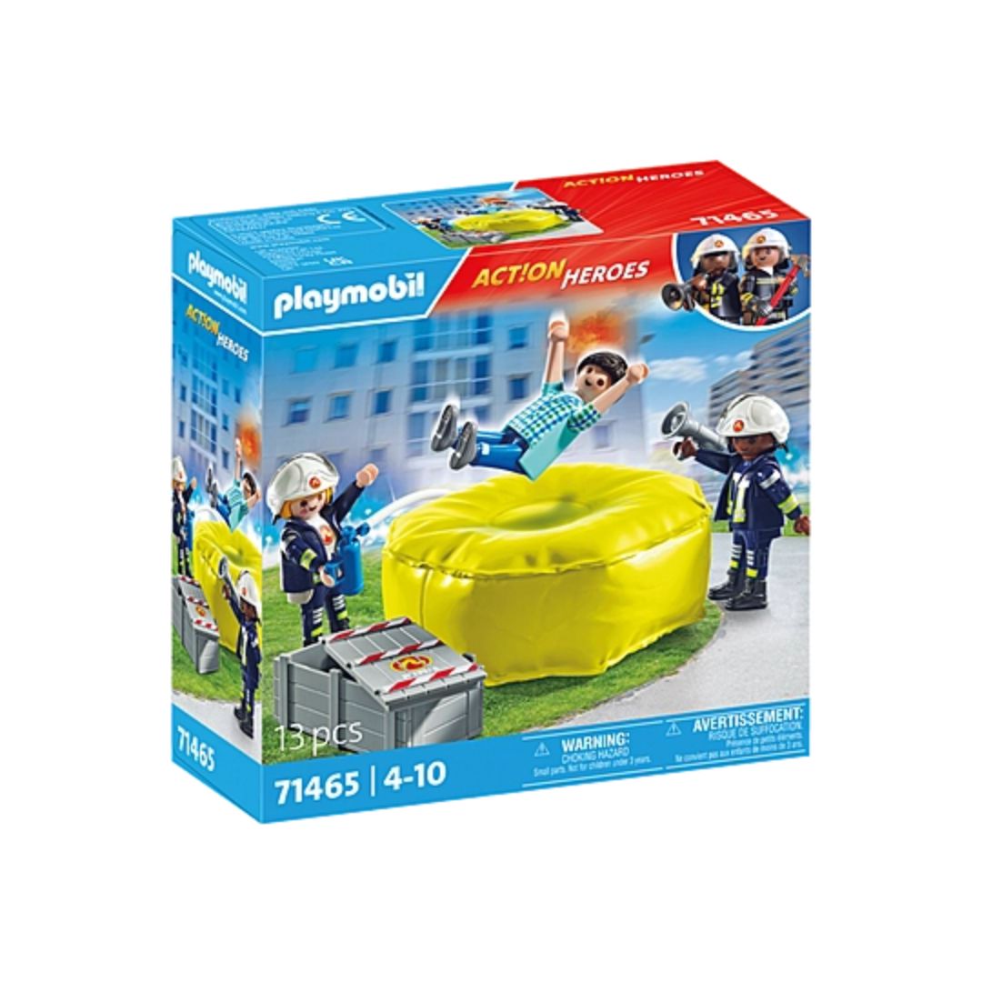 71465 Playmobil Fire Rescue - Materasso di salvataggio dei pompieri