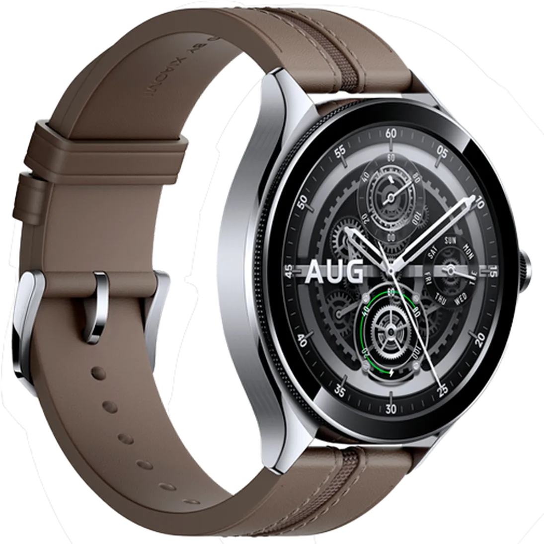 Xiaomi Watch 2 Pro Argento (Bruine Leren Cinturino)