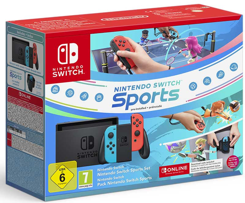 Switch Console 1.1 Neon Blue / Neon Red + Switch Sport + Fascia + 12 Mesi NSO