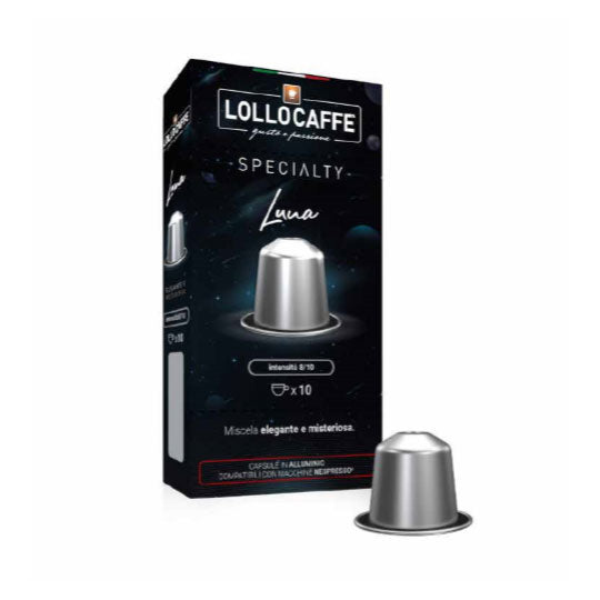 Lollo Luna 100 Capsule autoprotette in alluminio compatibili Nespresso