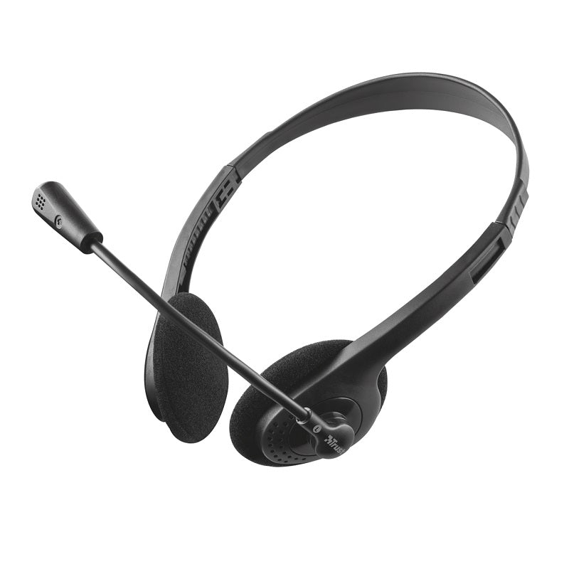 TRUST PRIMO (21665) - CUFFIE ON-EAR CON MICROFONO IDEALI PER CHAT