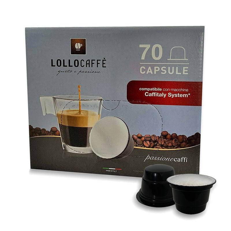 Lollo Dek Espresso 70 Capsule compatibili Caffitaly