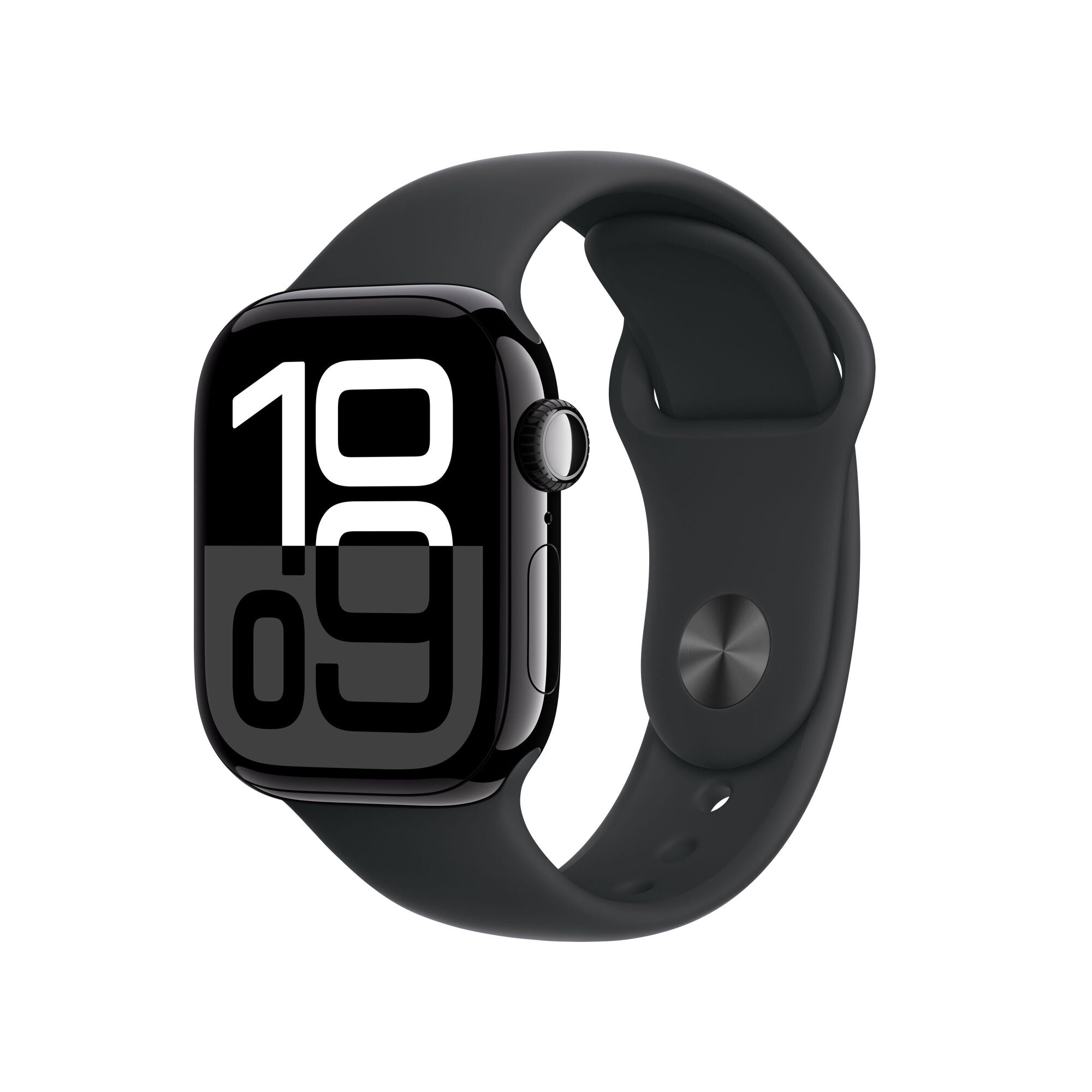 Apple Watch Series 10 GPS Cassa in Alluminio Jet Black con Cinturino Sport Band Nero - 42mm S/M