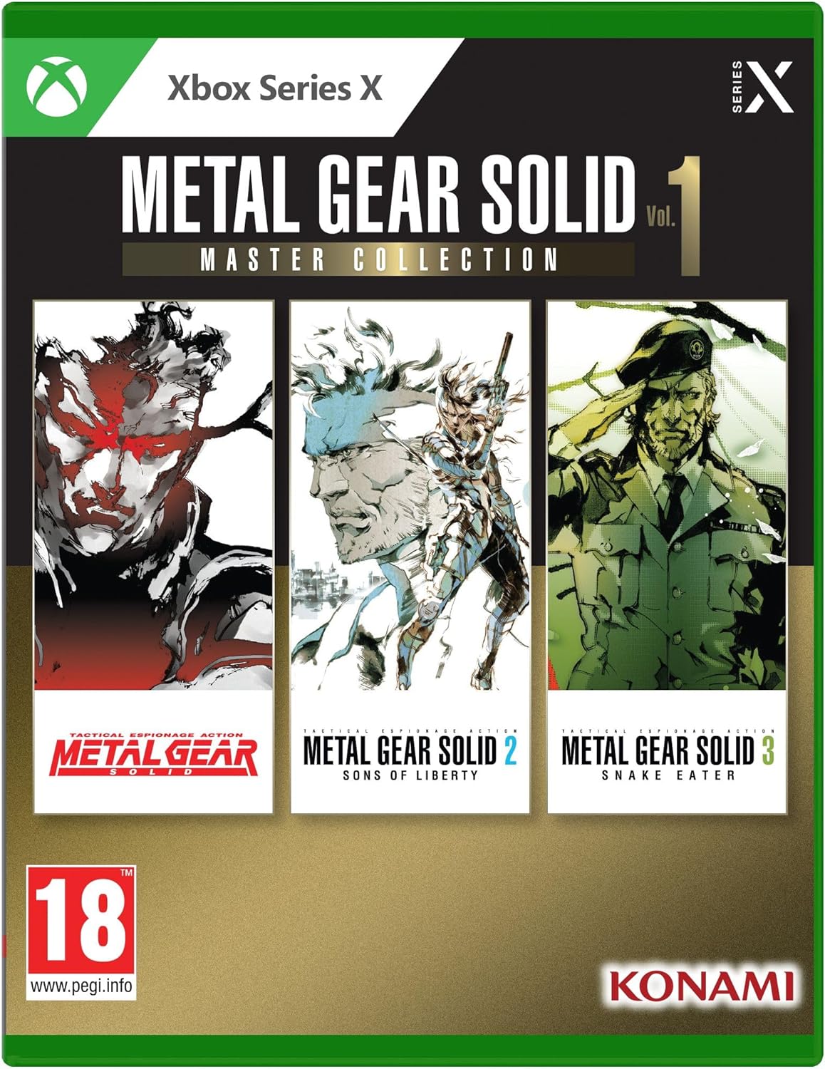 XBOX METAL GEAR SOLID MASTER COLLECTION VOL. 1