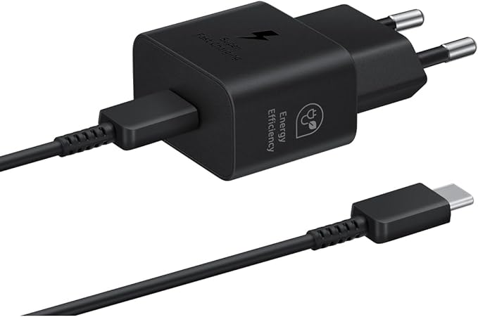 Samsung 25W Power Adapter Super Fast Charging, Type C with cable