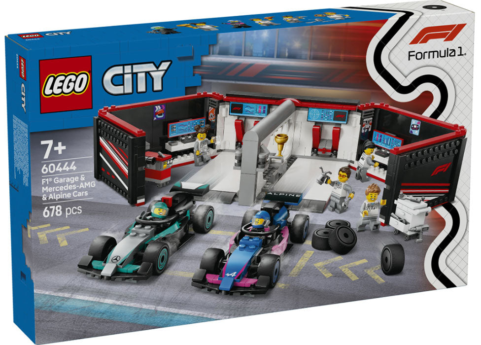 60444 City Garage con Monoposto Mercedes-AMG e Alpine F1