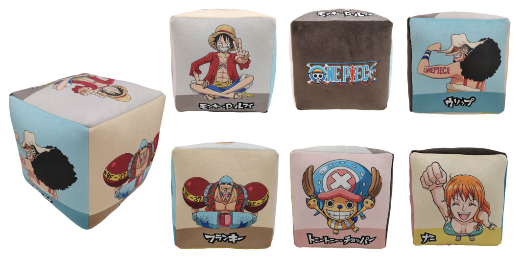 Peluche Cubo One Piece Crew 25x25cm