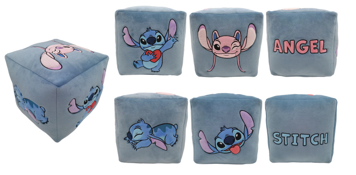 Peluche Cubo Disney Stitch 25x25cm