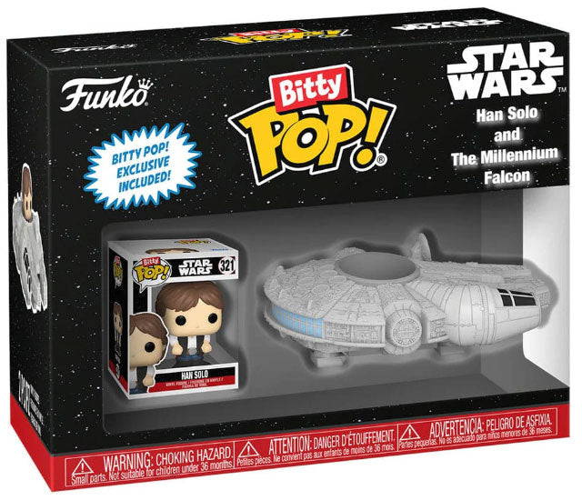 FUNKO BITTY POP Ride Star Wars Han Solo and Millenium Falcon