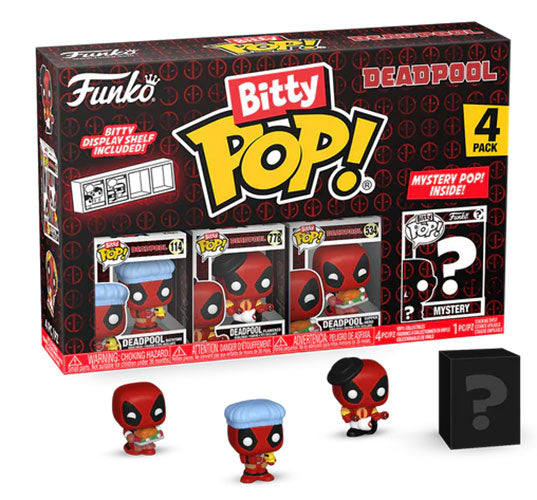 FUNKO BITTY POP 4 Pack Deadpool Bathtime