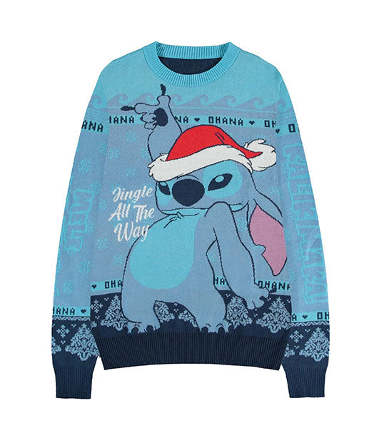 Maglione Natale Disney Stitch Jingle All the Way