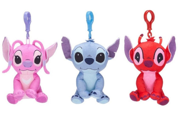 Peluche a Clip Disney Stitch 1pz Assortimento 11cm