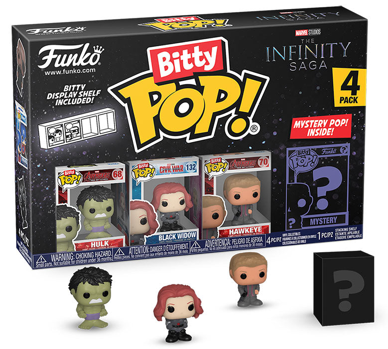 FUNKO BITTY POP 4 Pack Marvel Infinity Saga Hulk