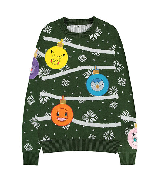 Maglione Natale Pokemon Xmas Balls