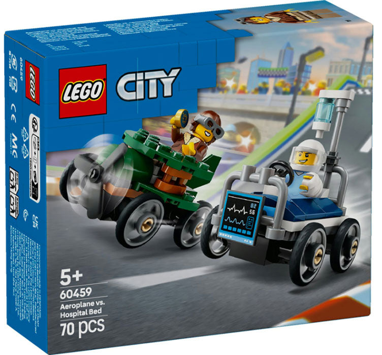 60459 City Great Vehicles Pack Aereo contro Letto d'Ospedale