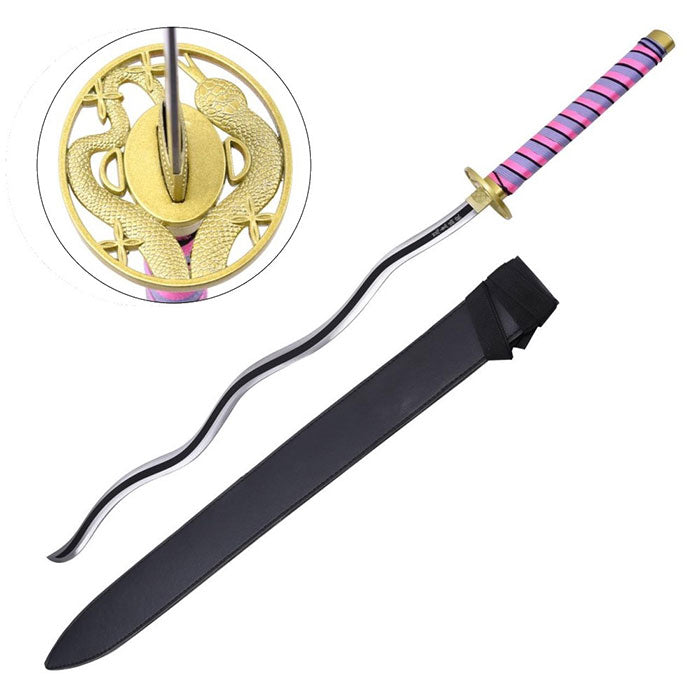 Katana Non Affilata Demon Slayer Obanai Iguro Viola