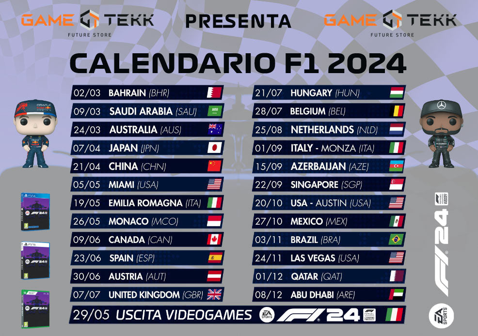 Volantino F1 24 GameTekk 50pz