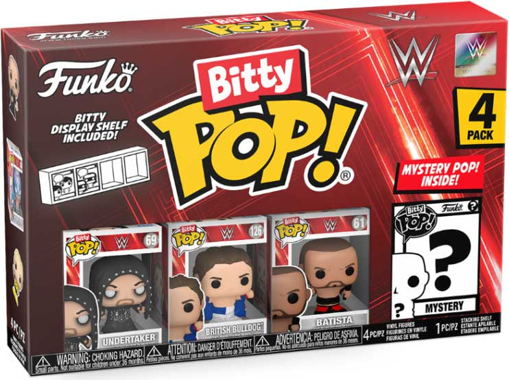 FUNKO BITTY POP 4 Pack WWE Undertaker