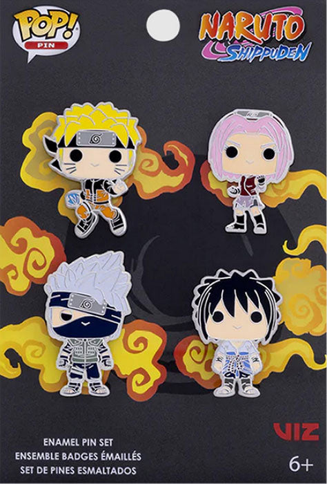 FUNKO PIN MINI Naruto Team 7 Set 4pz