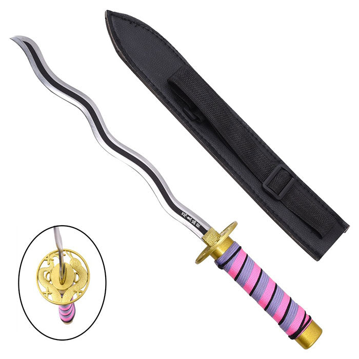 Katana Mini Non Affilata Demon Slayer Obanai Iguro Viola