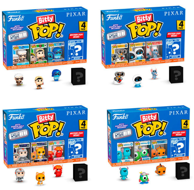 FUNKO BITTY POP 4 Pack Disney Pixar Display da 12pz