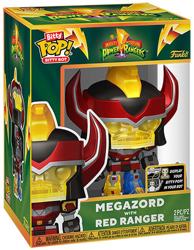 FUNKO BITTY POP Bots Power Rangers Megazord w/Red Ranger