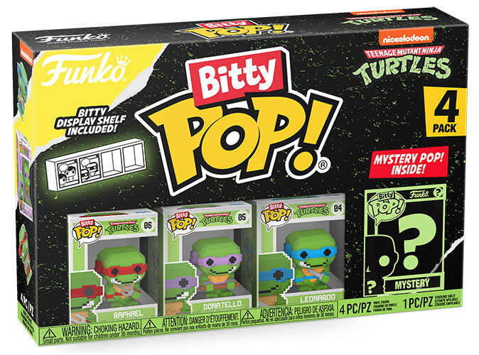 FUNKO BITTY POP 4 Pack TMNT Turtles 8-Bit