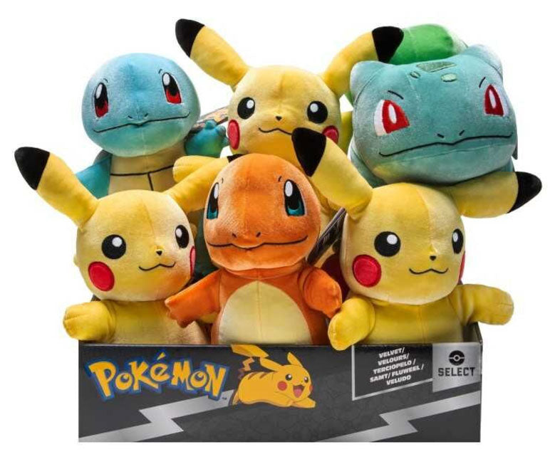 Peluche Pokemon Select Velvet 1pz Assortimento 21cm