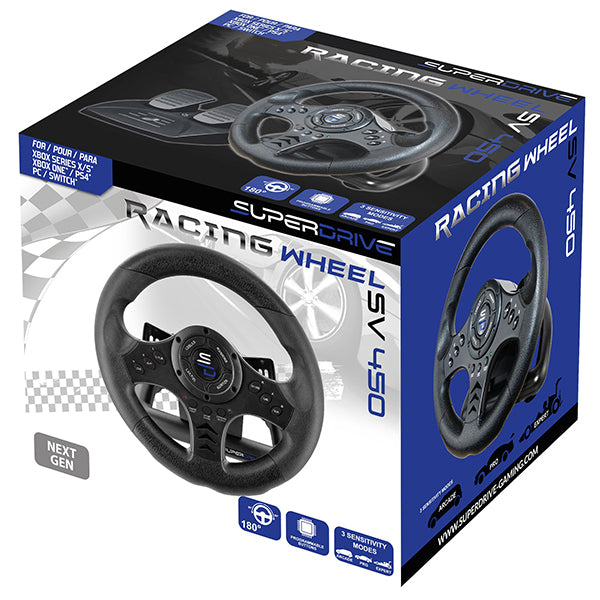 SUPERDRIVE Volante Racing Wheel SV 450 XBX/SWI/PC/PS4/XONE