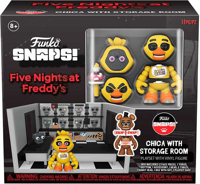 FUNKO FIGURE SNAPS FNAF Chica w/Storage Room