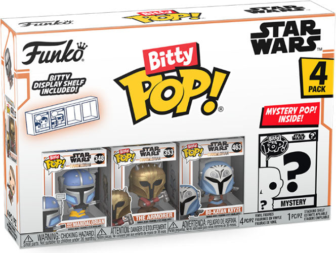 FUNKO BITTY POP 4 Pack Star Wars The Mandalorian Heavy