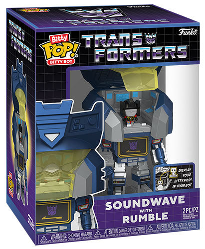 FUNKO BITTY POP Bots Transformers Soundwave w/Rumble