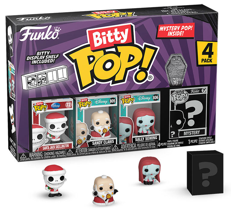 FUNKO BITTY POP 4 Pack Nightmare B.C. Santa Jack